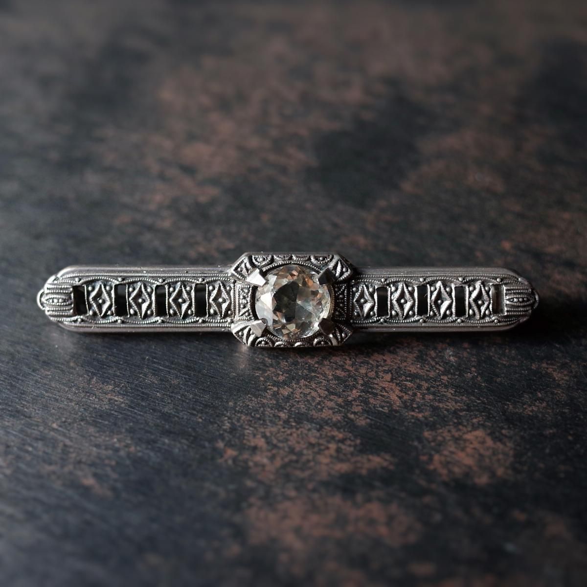 1930's Germany Silver Glass Brooch1930ǯ  ɥ С 饹 ֥