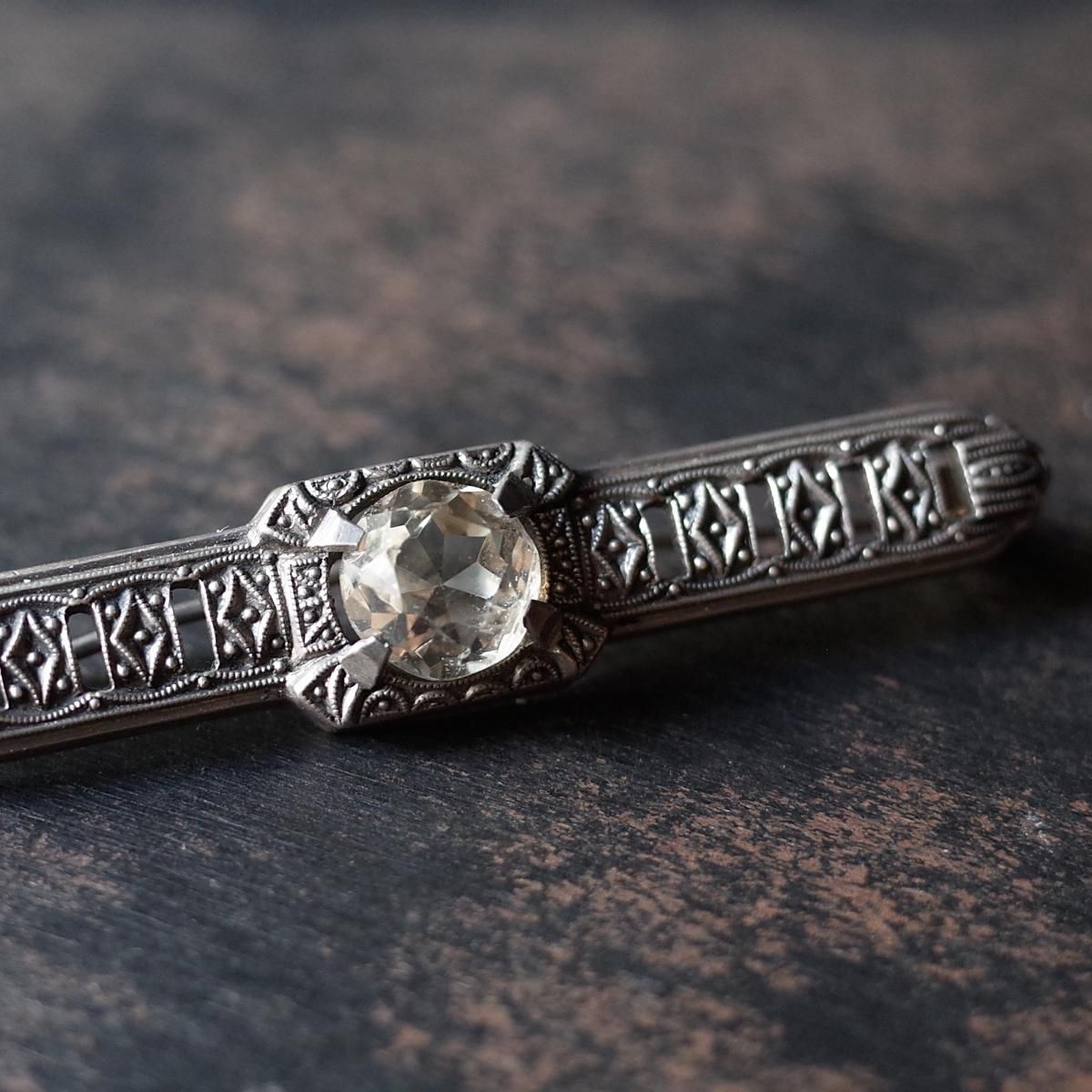 1930's Germany Silver Glass Brooch1930ǯ  ɥ С 饹 ֥
