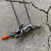 momocreatura  Rabbit & Carrot Necklaceʤȥ˥󥸥 ͥå쥹 С