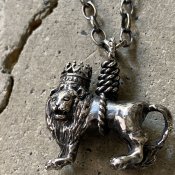 momocreatura  British Lion Necklace（ブリティッシュライオン ネックレス 燻しシルバー）