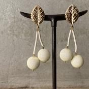 1960's French White Cherry Earrings1960ǯ ե ۥ磻ȥ꡼ ԥDead Stock