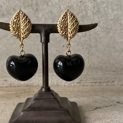 1960's French Black Apple Earrings1960ǯ ե ֥ååץ 󥰡Dead Stock