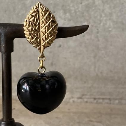 1960's French Black Apple Earrings1960ǯ ե ֥ååץ 󥰡Dead Stock