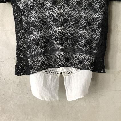 Antique Cotton Clochette Lace tops（アンティークコットン