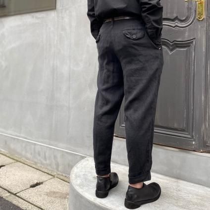 CHRISTIAN PEAU CP 2 TUCK PANTSʥꥹ ݡ ġå ѥġ BLACK