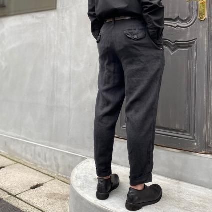 CHRISTIAN PEAU CP 2 TUCK PANTSʥꥹ ݡ ġå ѥġ BLACK