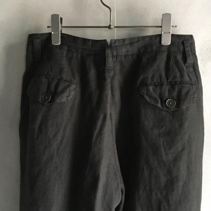 CHRISTIAN PEAU CP 2 TUCK PANTSʥꥹ ݡ ġå ѥġ BLACK