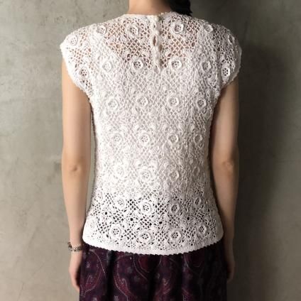 Antique Cotton Clochette Lace No Sleeveʥƥåȥ  졼 Ρ꡼֡