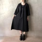 Antique Linen Wide silhouette Onepieceʥƥ ͥ 磻ɥ륨å ԡ