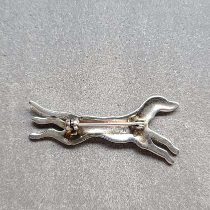 1950's Germany Silver Marcasite Dog Brooch1950ǯ ɥ С ޡ Υ֥