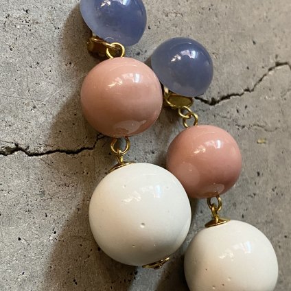 1960's French Lucite Pink&Blue Ball Earrings1960ǯ ե 롼 ԥ&֥롼 󥰡Dead Stock