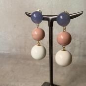 1960's French Lucite Pink&Blue Ball Earrings1960ǯ ե 롼 ԥ&֥롼 󥰡Dead Stock