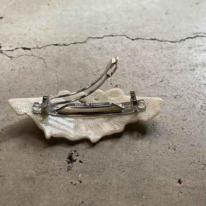 1960's French Ivory Hair Clip1960ǯ ե ץ饹å ܥ꡼ ХåDead Stock