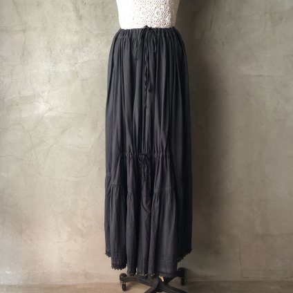 Antique Cotton Shirring Skirt（アンティーク フランス シャーリング ...