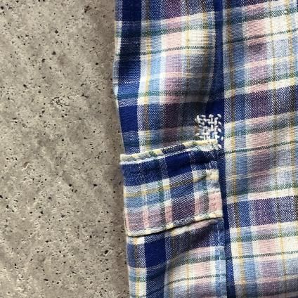 Vintage Cotton Check Long Shirtsʥơ åȥ å 󥰥 