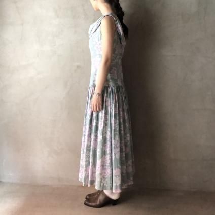 Vintage Laura Ashley Floral Shoulder Dressʥơ 饢쥤   ɥ쥹