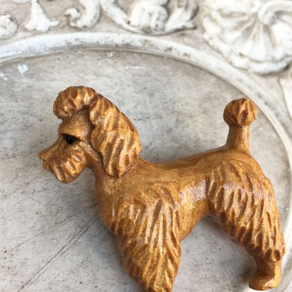 1930-1940's UK Wood Dog Brooch1930-1940ǯ ꥹ å  ֥