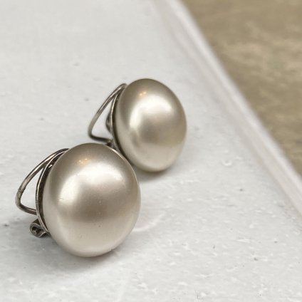 1940's French Louis Rousselet Glass Pearl Earrings1940ǯ ե 륤졼 饹ѡ 󥰡