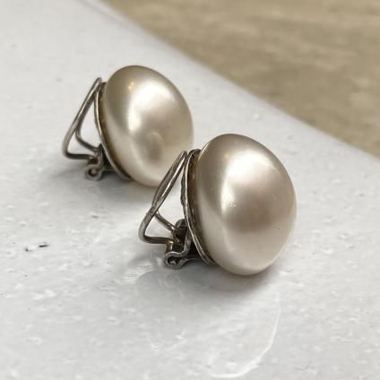 1940's French Louis Rousselet Glass Pearl Earrings1940ǯ ե 륤졼 饹ѡ 󥰡