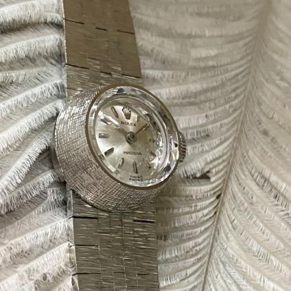 【超希少】ROLEX プレシジョン K18WG カットガラス 金無垢 手巻 超希少】ROLEX プレシジョン K18WG カットガラス 金無垢 手巻