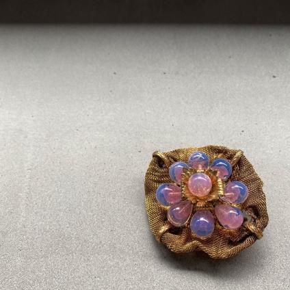 1950's Louis Rousselet Glass Brooch（1950年代 ルイ ロスレー ガラス 