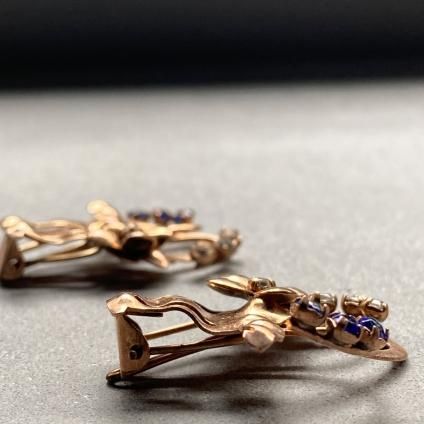 1940's French Flower Basket Earrings1940ǯ ե ե Хå 󥰡