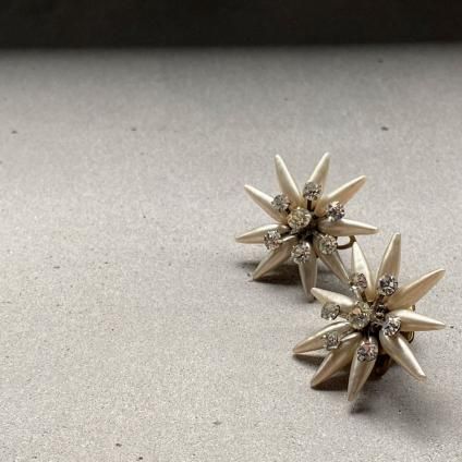 1950's French Pearl Flower Earrings1950ǯ ե ѡե 󥰡