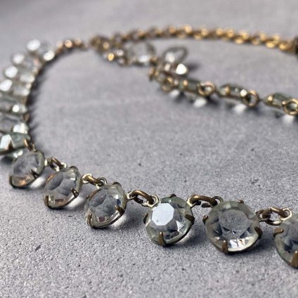 1920's Clear Glass Necklace 1920ǯ ꥢ饹 ͥå쥹