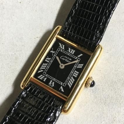 CARTIER MUST TANK (ƥ ޥ ) Black Roman  SM