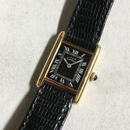 CARTIER MUST TANK (ƥ ޥ ) Black Roman  SM