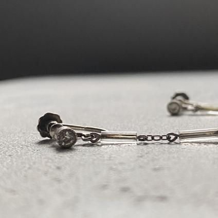 1930's Art Deco Glass Earrings 1930ǯ  ǥ 饹 󥰡