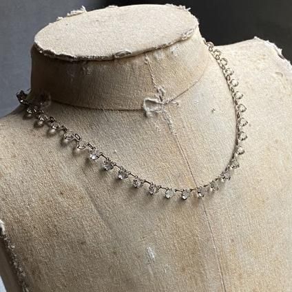 1930's Clear Glass Chocker Necklace 1930ǯ ꥢ饹 硼 ͥå쥹