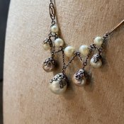 1930's Louis Rousselet Pearl Filgree Necklace（ 1930年代 ルイ ロスレー パール フィリグリーネックレス）