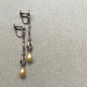 1930's Silver Marcasite Pearl Earrings1930ǯ С ޡ ѡ 󥰡