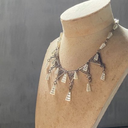 1940's Louis Rousselet Triangle Necklace（ 1940年代 ルイ ロスレー トライアングル ネックレス）