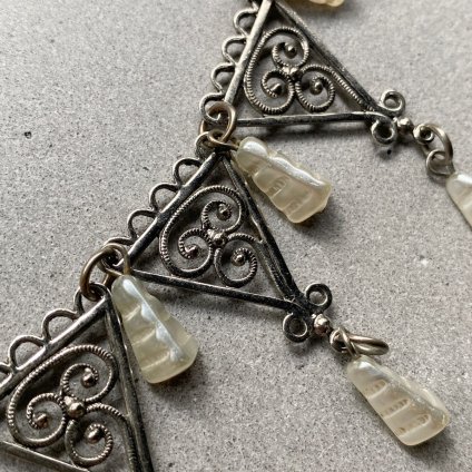 1940's Louis Rousselet Triangle Necklace 1940ǯ 륤 졼 ȥ饤󥰥 ͥå쥹