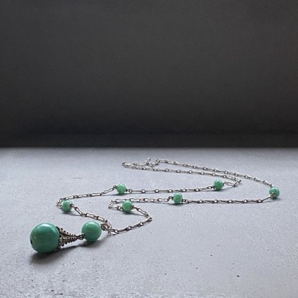 1930's Louis Rousselet Peking Glass Long Necklace 1930ǯ 륤 졼 ڥ󥬥饹 󥰥ͥå쥹