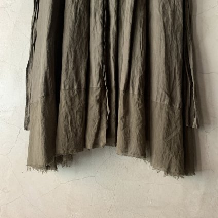 <img class='new_mark_img1' src='https://img.shop-pro.jp/img/new/icons20.gif' style='border:none;display:inline;margin:0px;padding:0px;width:auto;' />【20％OFF】suzuki takayuki flared dress（スズキタカユキ フレアドドレス）Khaki