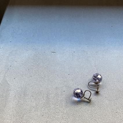1930's Neogium Glass Earrings 1930ǯ  ͥ६饹 󥰡