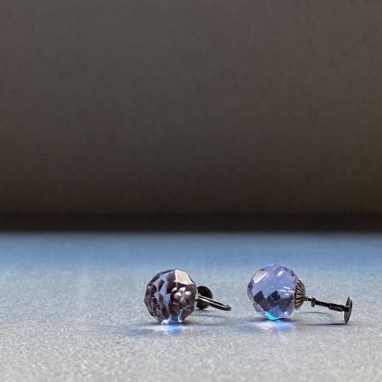 1930's Neogium Glass Earrings 1930ǯ  ͥ६饹 󥰡