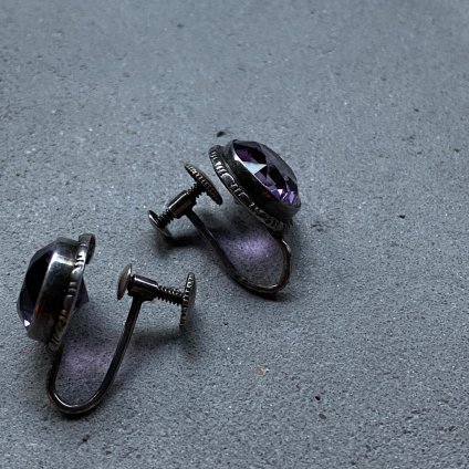 1930's Silver Amethyst Earrings 1930ǯ  С ᥷ 󥰡