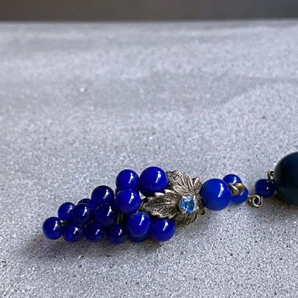 1920's Louis Rousselet Blue Glass Necklace 1920ǯ 륤 졼 ֥롼饹 ͥå쥹