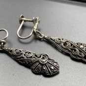 1930's Silver Marcasite Earrings（1930年代 シルバー マーカサイト イヤリング）