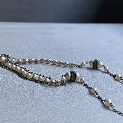 1930's Louis Rousselet Glass Pearl Necklace 1930ǯ 륤 졼 饹 ѡ ͥå쥹