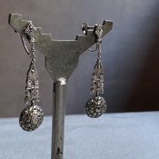 1930's Silver Marcasite Earrings（1930年代 シルバー マーカサイト イヤリング）