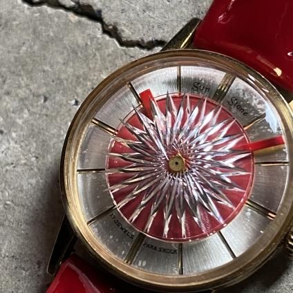 割引きシチズンSUNSTONE 万華鏡ダイヤル手巻き17石 CITIZEN Sun Stone（シチズン サンストーン）希少 万華鏡