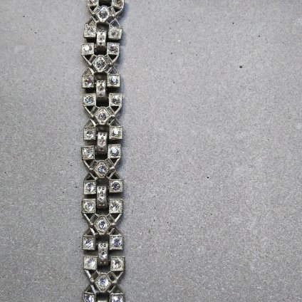 1930's Art Deco Paste Glass Bracelet（1930's アールデコ ペーストガラス ブレスレット）