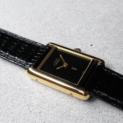 CARTIER MUST TANK (カルティエ マスト タンク) オニキスダイヤル SM