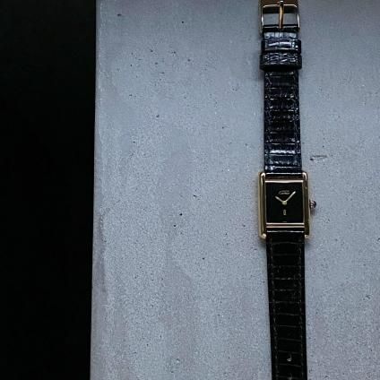 CARTIER MUST TANK (カルティエ マスト タンク) オニキスダイヤル SM