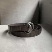 CHRISTIAN PEAU CP RING BELT ʥꥹ ݡ 󥰥٥ȡCrocodile Leather DARK BROWN